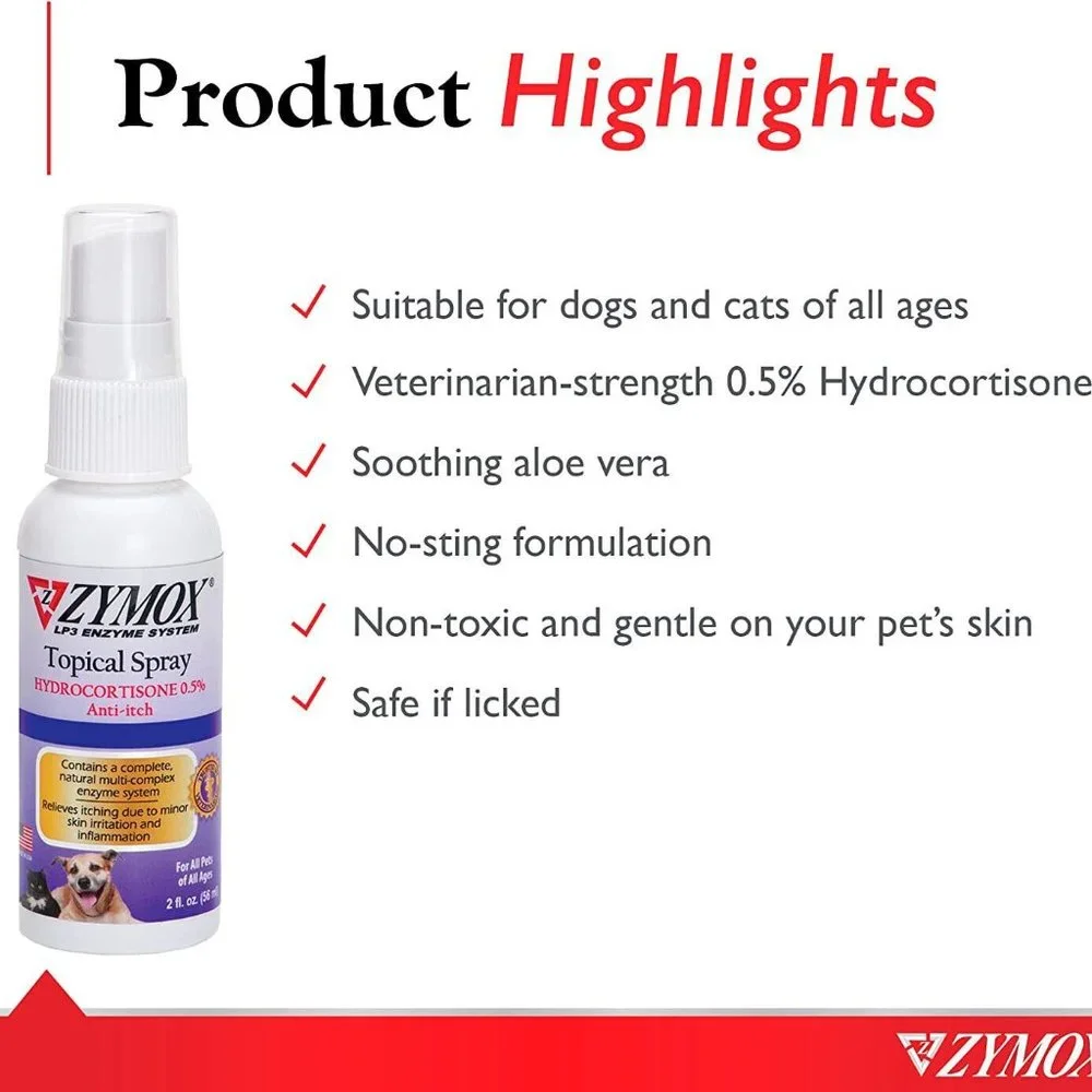 Zymox Topical Spray Infection and Wound Care 2 oz.